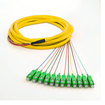 Il centro a fibra ottica dei cavi di saltatore di MP SX 0.9mm 12 con smazza fuori il tipo, l'alta stabilità di temperatura