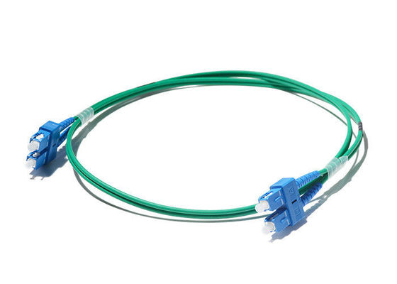 Porcellana Cavo di toppa della fibra dello Sc di telecomunicazioni, Sc verde del cavo di toppa della fibra a Sc fornitore