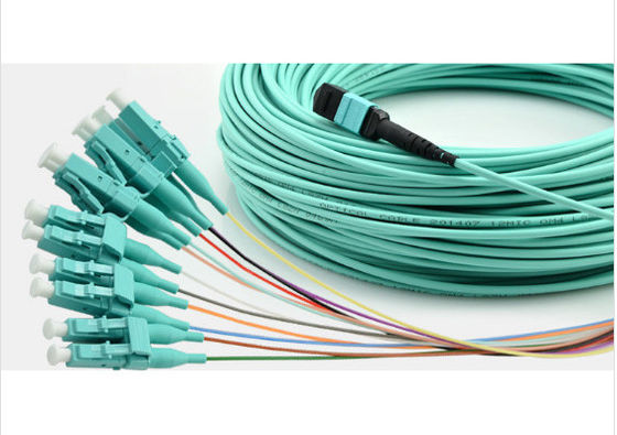 Porcellana 12 cavo di toppa misto delle fibre MPO per la rete 850 nanometro - 3.5dB/chilometro di FTTB di attenuazione fornitore