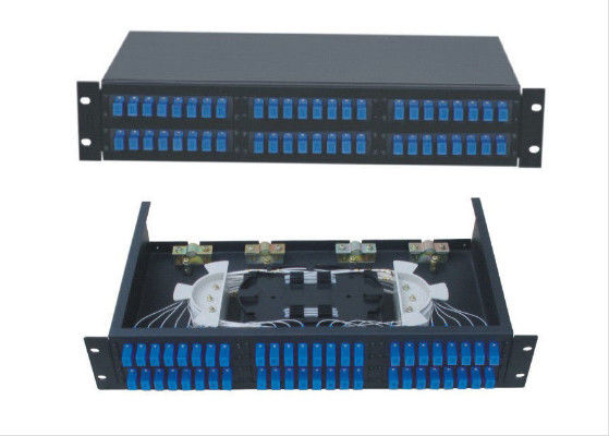 Porcellana Tipo 48 accoppiatore ottico 2u, dispositivo del cassetto del porto di fibra ottica del supporto di scaffale fornitore
