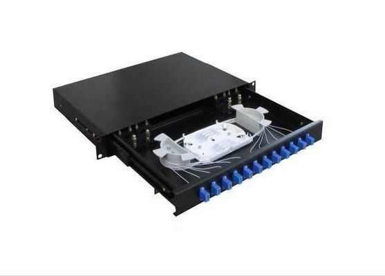 Porcellana Gli ABS 24 Port la scatola di distribuzione dell'accoppiatore ODF di FBT per la lan/il colore su misura cavo PALLIDO fornitore