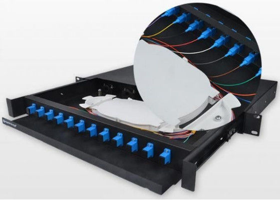 Porcellana Faccia scorrere lo SGS 1U/2U dell'accoppiatore del cassetto FBT/il materiale d'acciaio laminante a freddo di Odf elencato iso fornitore