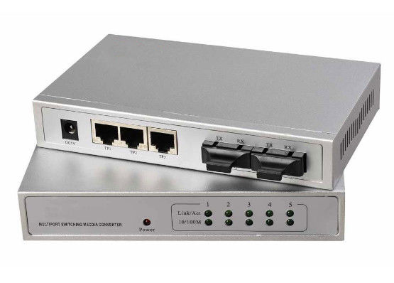 Porcellana Mezzo/in pieno Duples RJ45 Ports il commutatore del cavo ottico, auto di 10/100M individua il commutatore veloce di Ethernet fornitore