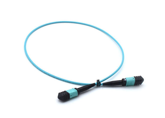 Il cavo di toppa semplice delle Telecomunicazioni MPO di FTTH, il centro/12 del blu 8 svuota la lucidatura del cavo a fibre ottiche APC fornitore