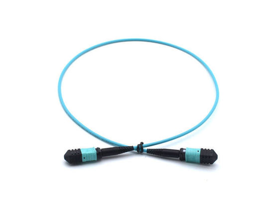 Il cavo di toppa semplice delle Telecomunicazioni MPO di FTTH, il centro/12 del blu 8 svuota la lucidatura del cavo a fibre ottiche APC fornitore