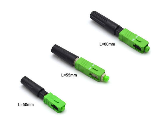 Il connettore 50mm lucidati pre- dell'Assemblea del giacimento del cavo flessibile di FTTH ha fatto sul posto fornitore