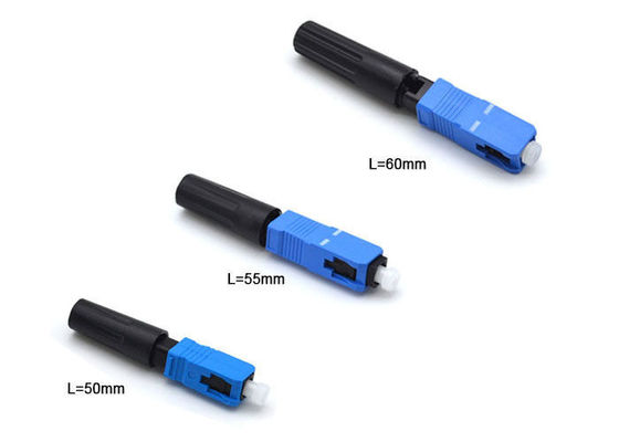 modo del connettore dell'Assemblea di campo del blu di 50mm singolo per FTTB/FTTH 250 - diametro 900um fornitore